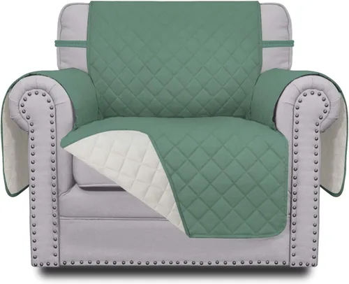 Miniatura 23 de Easy-Going - Funda para sofá, futón y sillón sin reposabrazos, reversible, resistente al agua, para mascotas y niños (azul oscuro/azul claro)