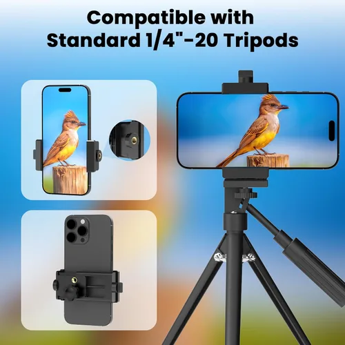 Miniatura 7 de Gosky Adaptador universal para telescopio para teléfono – Soporte de teléfono telescópico y soporte de teléfono para telescopio, adaptador