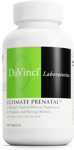 DaVinci Labs Ultimate Prenatal - Suplemento nutricional para mujeres embarazadas y madres lactantes para apoyar el embarazo saludable y la