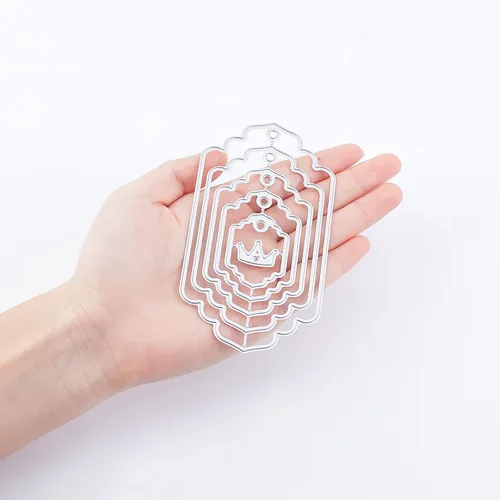 Miniatura 4 de ORIGACH Juego de 5 36 troqueles de corte de metal, troqueles de troquel, plantillas en relieve, herramienta para álbumes de recortes de tarjetas DIY