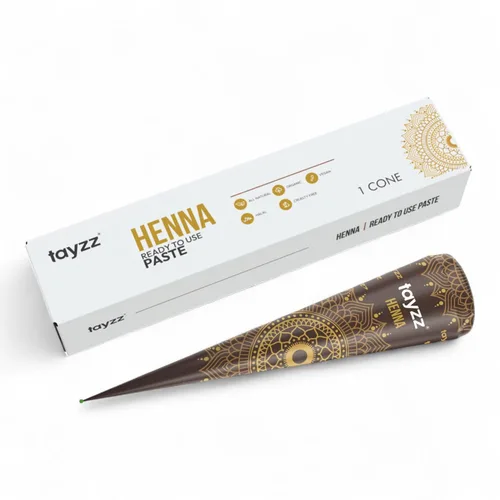 Pasta de henna 100 % natural para el cabello, conos de color marrón rojizo, ideal para teñir el cabello, de larga duración y libre de crueldad