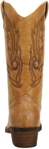 Miniatura 3 de Botas vaqueras para mujer, punta puntiaguda, a media pantorrilla, zapatos de moda occidental