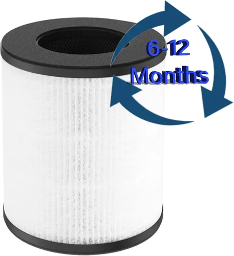 Miniatura 6 de Paquete de 2 filtros de repuesto CL-6070A para purificador de aire Cool-Living CL-6070A, Tredy TD-1300, Beaba y Tenergy Renair TAP01, H13 True HEPA
