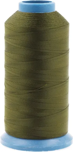 Miniatura 7 de Mandala Crafts - Hilo de nailon para coser cuero, tapicería, mezclilla y para trenzar el pelo; resistente, 1500 yardas, tamaño 69 T70 Verde oliva