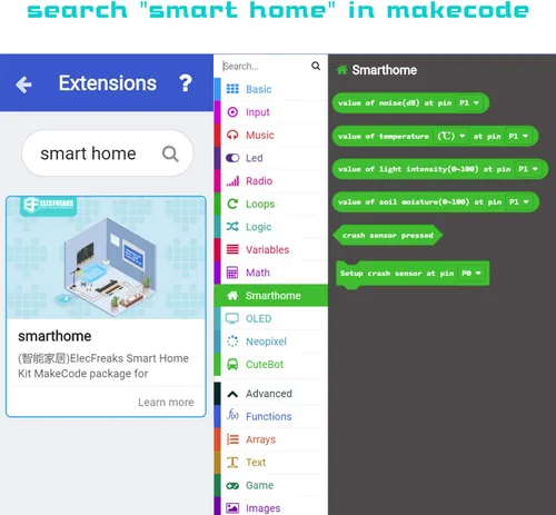 Miniatura 5 de ELECFREAKS Microbit Smart Home Kit Micro:bit Sensor Starter Kit Pulpo Series Sensor, kit de programación DIY con módulos electrónicos