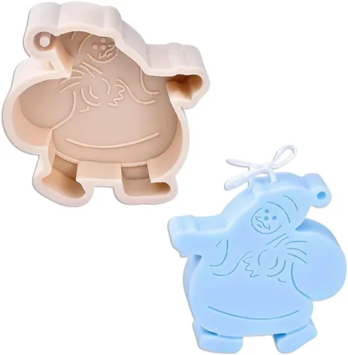 Miniatura 6 de Tone Fun Moldes de silicona con forma de casa de Navidad para hacer velas, resina, velas de aromaterapia, jabón de cera hecho a mano, decoración