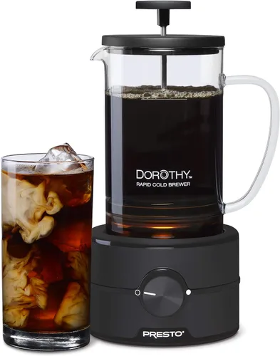 Presto 02937 Dorothy™ Electric Rapid Cold Brewer - Preparación en frío en casa en 15 minutos - No más esperas de 12 a 24 horas.