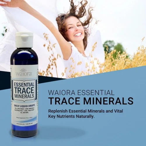 Miniatura 6 de Waiora Minerales traza esenciales Ayuda a reponer minerales perdidos/agotados Más de 60 minerales de traza iónicos Apoya las funciones vitales