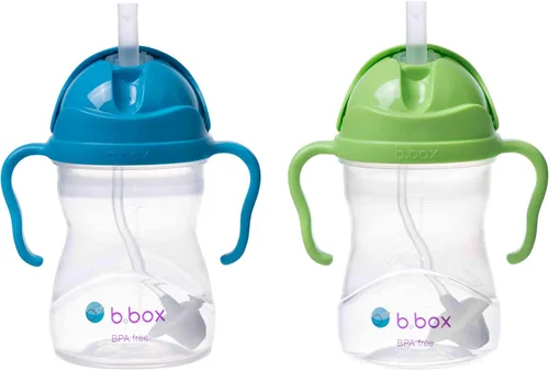 Miniatura 23 de b.box Vaso para sorber con popote pesado. Bebe desde cualquier ángulo, a prueba de fugas, a prueba de derrames, fácil agarre. Sin BPA, apto