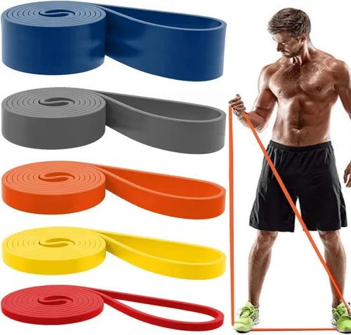 Miniatura 8 de Bandas de resistencia, bandas para entrenamiento con asistencia de tracción - bandas de entrenamiento, bandas de ejercicio, conjunto de bandas