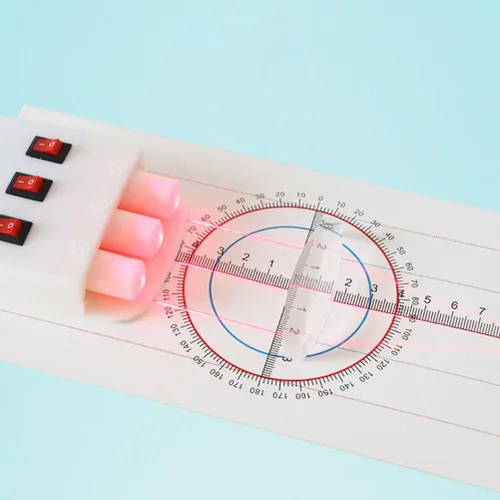 Miniatura 7 de Fuente de luz semiconductora de tres vías para experimento de óptica física de laboratorio, ideal para enseñanza e investigación, ligero y portátil