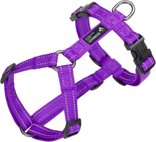EXCELLENT ELITE SPANKER Arnés sin tirones para perro, chaleco de nailon reflectante en forma de L, ajustable y fácil para mascotas, para razas