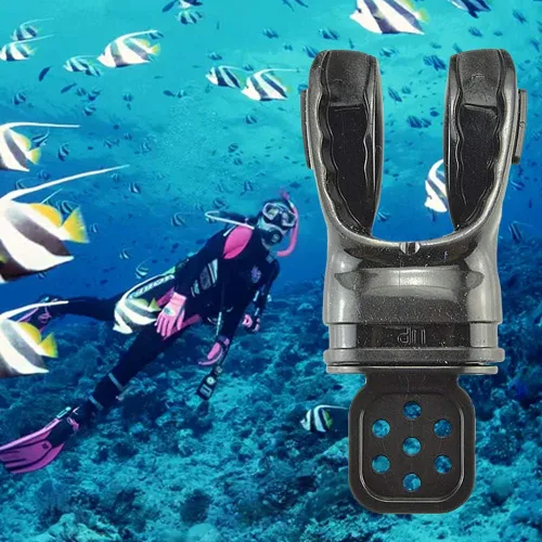 Miniatura 2 de Tookie Denpetec - Boquilla de buceo, boquilla de buceo, equipo práctico, mordida de silicona, moldeable, buceo, regulador con envoltura de corbata