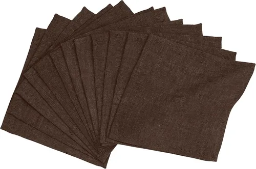 Miniatura 18 de Solino Home Servilletas de cóctel de lino negro Chambray de 6 x 6 pulgadas, servilletas de tela de lino 100% puro, juego de 12 servilletas cuadradas