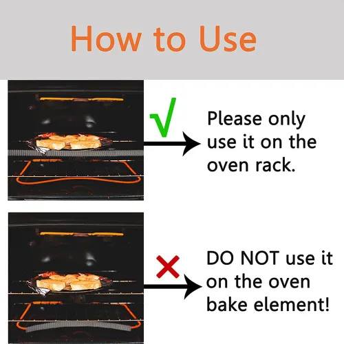 Miniatura 2 de LeeYean Protectores de horno para estanterías, paquete de 4 protectores de silicona resistentes al calor, protegen contra quemaduras y cicatrices