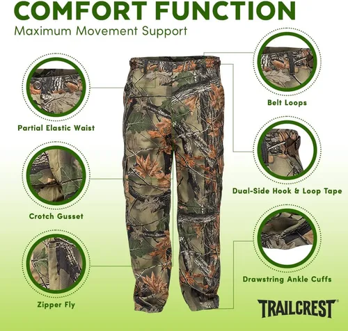 Miniatura 3 de TrailCrest Pantalones tácticos de senderismo de caza para hombre