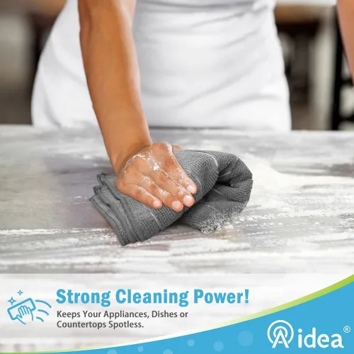 Miniatura 3 de AIDEA Paquete de 8 toallas de cocina de microfibra, toallas de cocina de microfibra, suaves y absorbentes, paños de cocina multiusos para el hogar