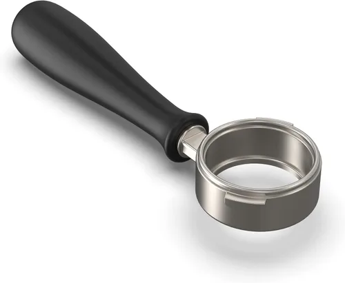 Miniatura 4 de Rancilio Silvia Portafiltro sin fondo de 2.283 in – Portafiltro italiano auténtico con cesta de 3 tazas. Se adapta a máquinas de espresso domésticas