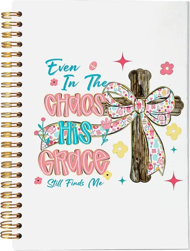 Miniatura 14 de VNWEK Escritura de la Biblia Mateo 5:3-16 Bendito es el pobre en espíritu Huellas de Dios Cuaderno de espiral con diario de 5.5 x 8.3 pulgadas