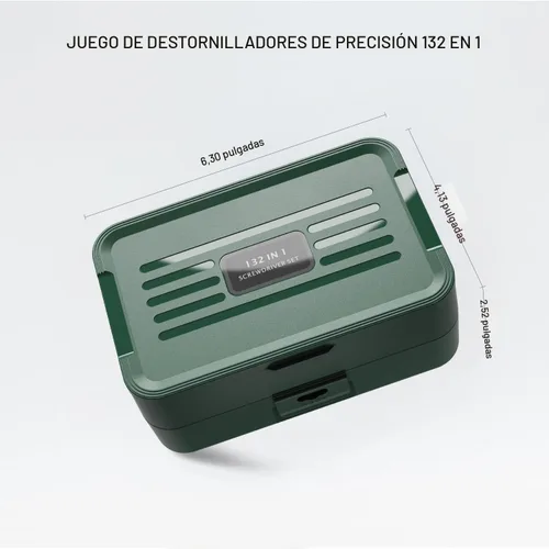 Miniatura 7 de Juego Mini de destornilladores de precisión con identificación codificada por color, 132 en 1, juego de herramientas de reparación micromagnéticas