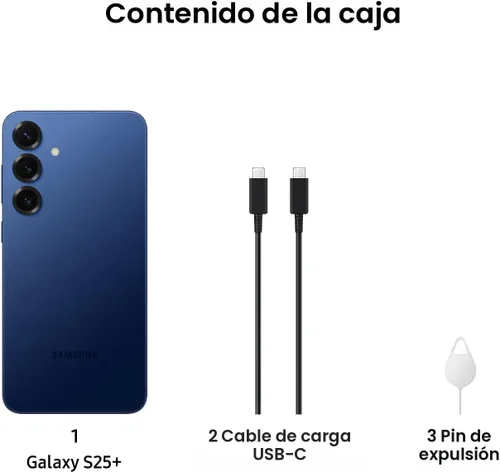 Miniatura 10 de SAMSUNG Galaxy S25+ teléfono celular, Smartphone de 256GB, Android desbloqueado, Cámara de modo nocturno AI, Procesador rápido Snapdragon 8 Elite