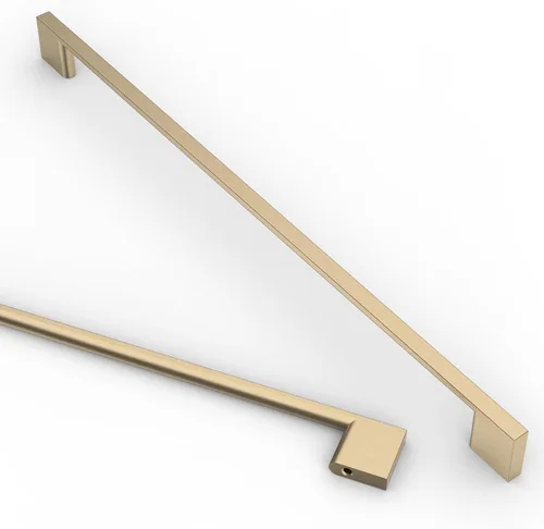 Miniatura 27 de Asidrama - Paquete de 10 manijas de gabinete de cocina de oro cepillado de 3 pulgadas (76mm), tiradores de gabinete, herrajes para gabinete