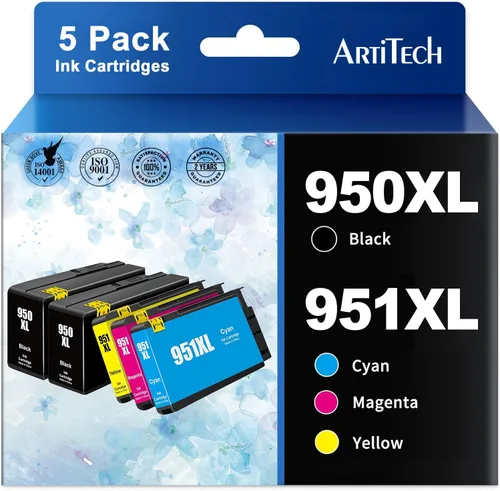 Miniatura 6 de Paquete combinado de cartuchos de tinta 950XL y 951XL compatibles con HP 950 XL 951 XL de alto rendimiento con impresoras HP OfficeJet Pro 8600 8610