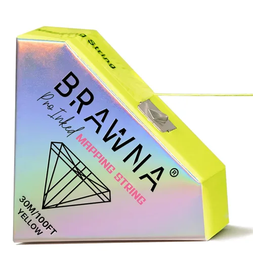 Miniatura 10 de BRAWNA [Versión mejorada] 30 metros de hilo blanco de mapeo de cejas para medición de cejas - Suministros de microblading - Kit PMU - Kit de 2-Blanco