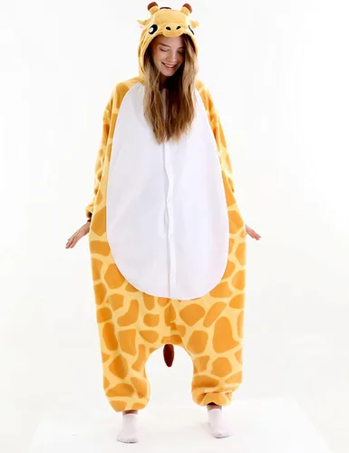 Miniatura 3 de vavalad Pijama de jirafa para adultos, disfraz de Halloween para mujeres y hombres