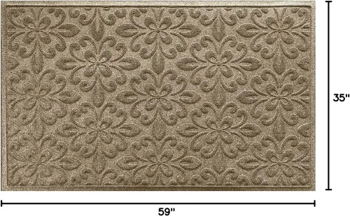 Miniatura 3 de Alfombra WaterHog para entradas – Alfombra para interior/exterior para entrada de casa, diseño duradero que atrapa la suciedad para puerta delantera