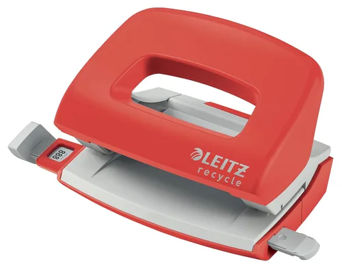 Miniatura 10 de Leitz NeXXt 50100055 - Perforadora de 10 hojas A4, 100% reciclable, acero y plástico reciclado, compensado con CO2, ecológico, rango de reciclaje