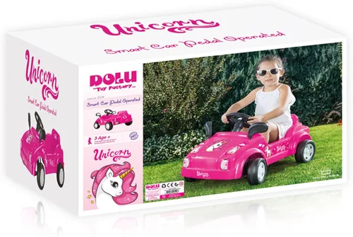 Miniatura 8 de DOLU Vehículo mágico de juguete para niños con bocina incorporada, diversión de conducción en interiores y exteriores para niños pequeños a partir