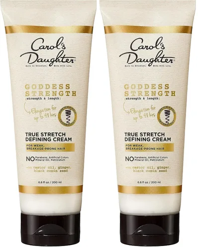 Miniatura 13 de Carol's Daughter Goddess Strength True Stretch Defining Hair Cream para ondas, espirales y rizos, crema definidora de rizos con aceite de ricino
