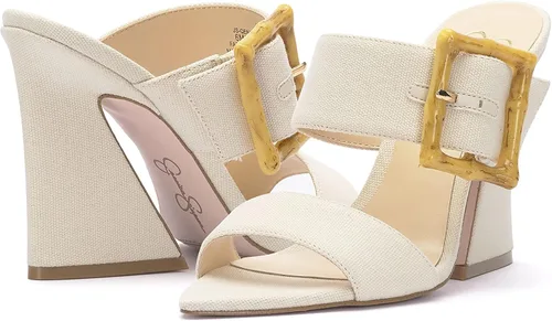 Miniatura 9 de Jessica Simpson Qena - Sandalias de tacón alto con hebilla para mujer