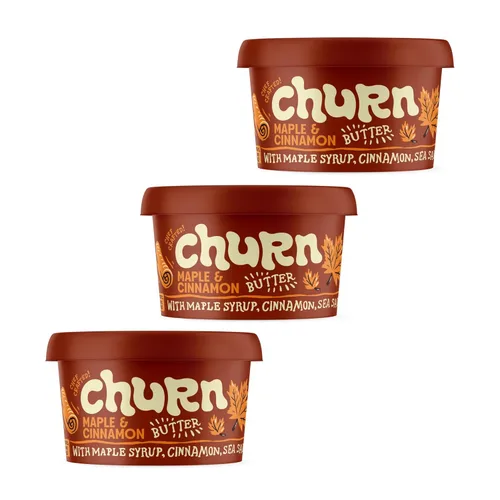 Miniatura 11 de Churn Mantequilla de ajo y chalota, mantequilla saborizada mezclada con mantequilla orgánica alimentada con pasto (5.5 onzas, paquete de 3), sin