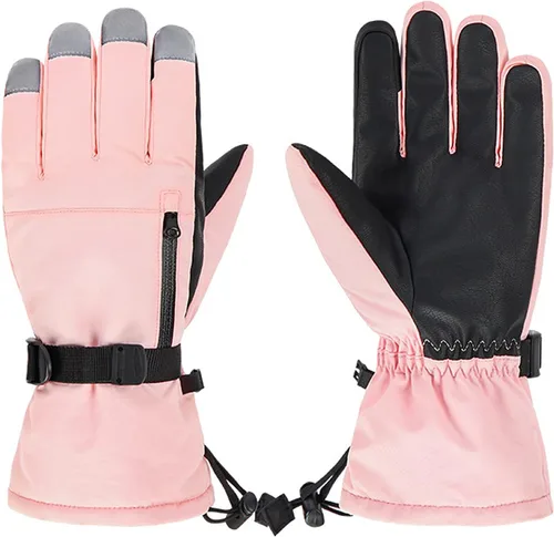 American Trends Guantes de esquí para hombres y mujeres, impermeables, guantes de esquí para nieve para invierno y snowboard