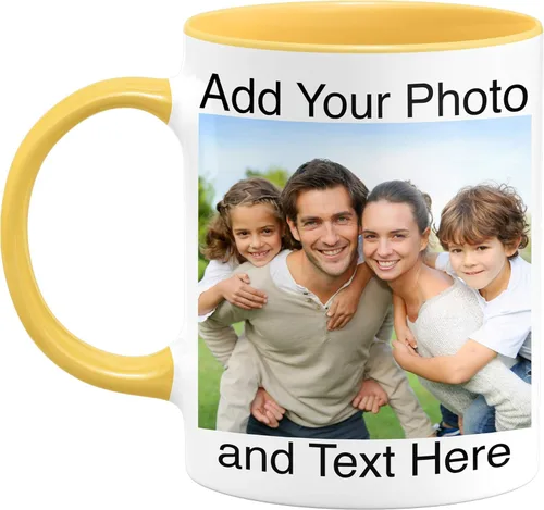 Miniatura 7 de Taza de café con foto personalizada, taza de cerámica personalizada, 11 onzas, apta para microondas, divertida, reutilizable, verde