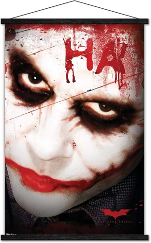Miniatura 12 de Trends International DC Comics Movie - Póster de pared de The Dark Knight - The Joker Ha in Blood de 14.725 x 22.375 pulgadas, versión enmarcada
