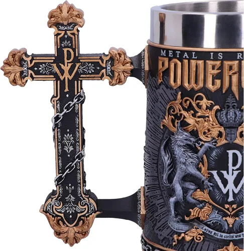 Miniatura 6 de Nemesis Now Jarra de Metal con Licencia Oficial de Powerwolf Metal is Religion Banda de Rock, Negra Powerwolf Metal es religión