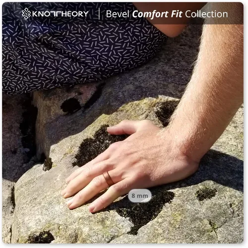 Miniatura 48 de Knot Theory - Anillo de boda de silicón para hombres y mujeres Anillos de goma finos de calidad superior con gran estilo, comodidad; son ideales