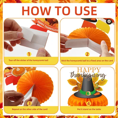 Miniatura 34 de 9 piezas de decoración de centro de mesa de otoño, decoración de mesa para fiesta de otoño, centro de mesa de Acción de Gracias, centro de mesa