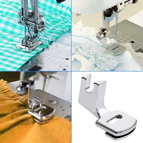 Miniatura 4 de VANICE Prensatelas de presión para máquina de coser de pie fruncido para todos los cantantes de caña baja, hermano, Janome, Babylock, Euro-Pro