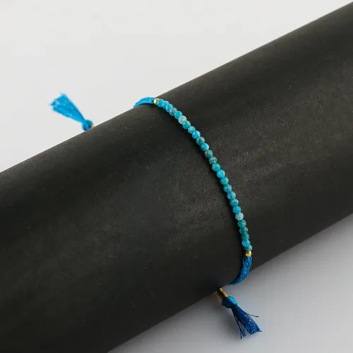 Miniatura 8 de Thecraftman - Pulsera trenzada de cuentas naturales, cristales energéticos, regalo para ella, pulsera de protección de hilo trenzado de mano