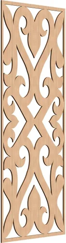 Miniatura 132 de Keene Paneles de pared decorativos de madera con calado, 9 3/8 pulgadas de ancho x 24 3/8 pulgadas de alto x 1/4 de alto, roble rojo rojo (Red Oak)