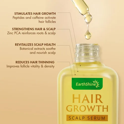 Miniatura 2 de Tratamiento del cuero cabelludo con suero para el crecimiento del cabello: suero para el cuero cabelludo con romero, multipéptido y cafeína