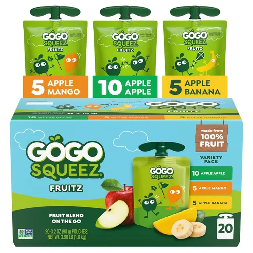 GoGo SqueeZ - Puré de manzana para niños