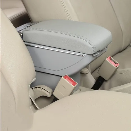 Miniatura 7 de Caja de cuero del reposabrazos de la consola central del coche para Chevrolet Sail 2015 2016 2017 Auto Interior Parts reposabrazos caja de Beige