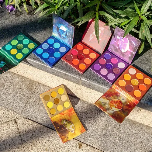 Miniatura 7 de docolor Paleta de sombras de ojos de 54 colores, paleta de sombras de ojos con piedras preciosas altamente pigmentadas, mate, purpurina, brillos
