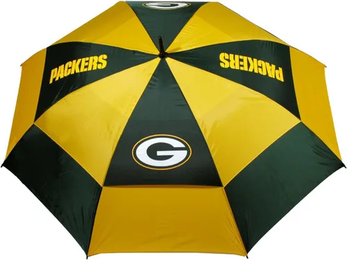 Miniatura 2 de Team Golf NFL San Francisco 49ers - Paraguas de golf de 62 pulgadas con funda protectora, diseño de protección contra el viento de doble toldo