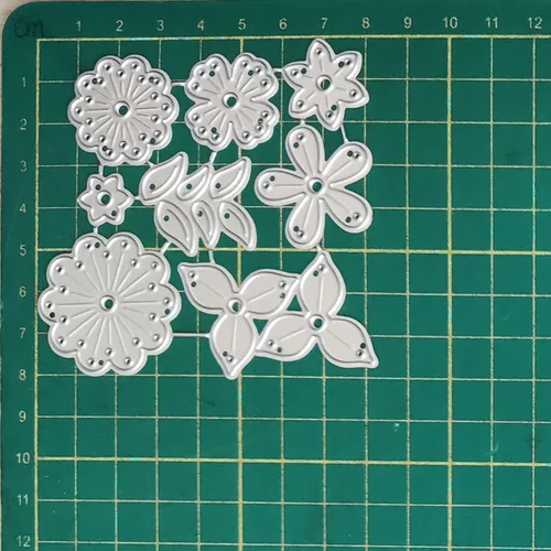 Miniatura 4 de Troqueles de césped y flores para hacer tarjetas, troqueles de corte de metal para álbumes de recortes, suministros de fabricación de tarjetas